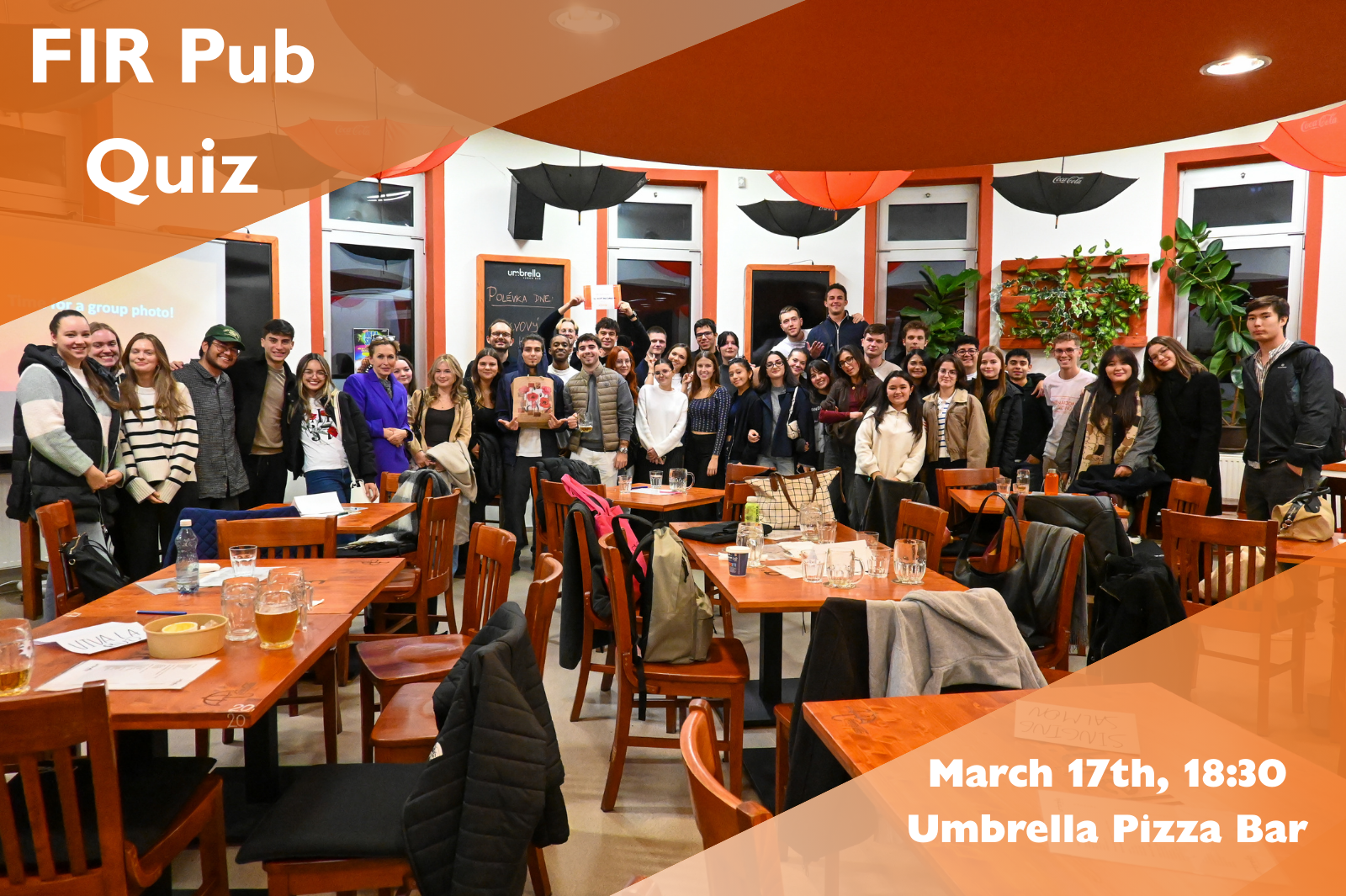 With spring semester comes the spring version of our FIR Pub Quiz! /March 17, 2026/